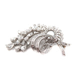 Estate Jewelry - Platinum Diamond Brooch/Pendant | Manfredi Jewels