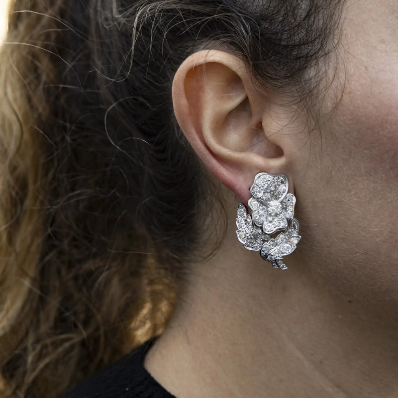 Estate Jewelry - Rose cut Diamond Earrings | Manfredi Jewels
