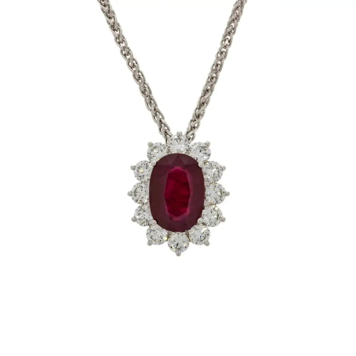 Estate Jewelry Estate Jewelry - Ruby & Diamond Pendant | Manfredi Jewels