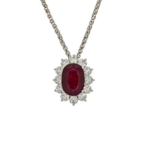 Ruby & Diamond Pendant