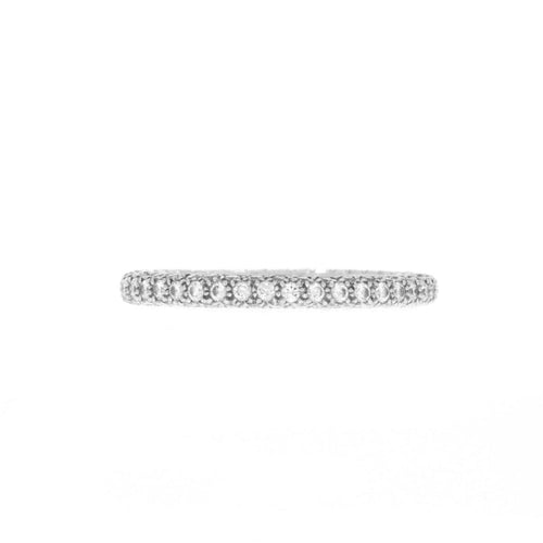 Estate Jewelry - Tiffany & Co. ’Etoile’ Platinum Pavè Diamond Ring | Manfredi Jewels