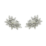 Estate Jewelry - Van Cleef & Arpels Platinum Diamond Cluster Clip Earrings | Manfredi Jewels