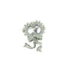 Estate Jewelry - White Gold Diamond & Sapphire Bow Brooch | Manfredi Jewels