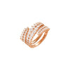 Etho Maria Jewelry - 18K Rose Gold Diamond Loop Ring | Manfredi Jewels