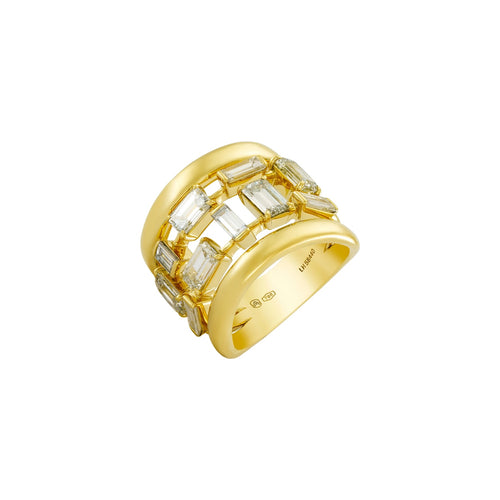 Etho Maria Jewelry - 18K Yellow Gold Diamond Ring | Manfredi Jewels