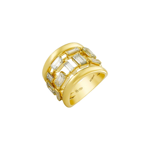 18K Yellow Gold Diamond Ring