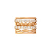 Etho Maria Jewelry - My Etho 18K Rose Gold 6 Row Diamond Ring | Manfredi Jewels
