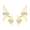 Etho Maria Jewelry - Penna 18K Yellow Gold Brown Diamond Earrings | Manfredi Jewels
