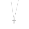 Facet Barcelona Jewelry - Classics 14K White Gold 0.5 ct Diamond Cross Pendant | Manfredi Jewels