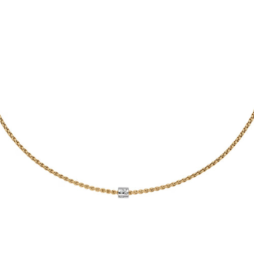 Fope Jewelry - Aria 18K Yellow & White Gold Diamond Necklace | Manfredi Jewels
