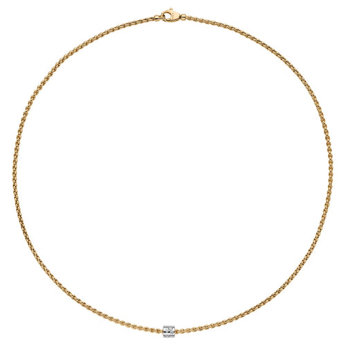 Fope Jewelry - Aria 18K Yellow & White Gold Diamond Necklace | Manfredi Jewels