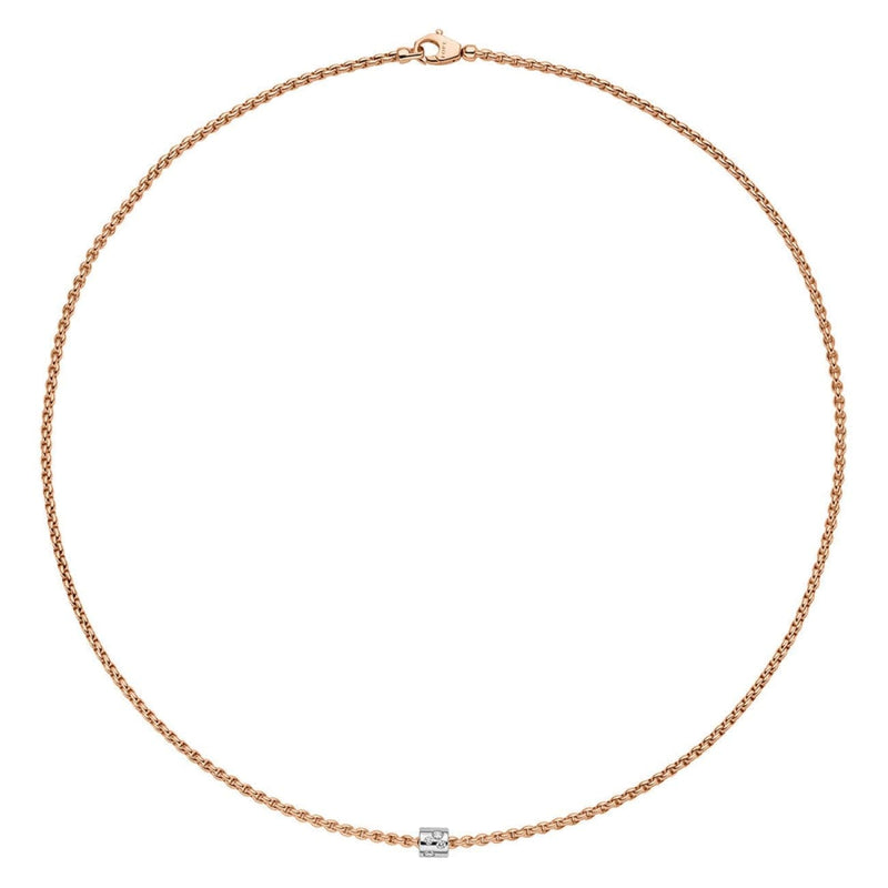 Fope Jewelry - Aria 18Kt Rose & White Gold Necklace | Manfredi Jewels