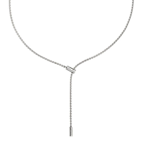 Aria Lariat 18Kt White Gold Necklace
