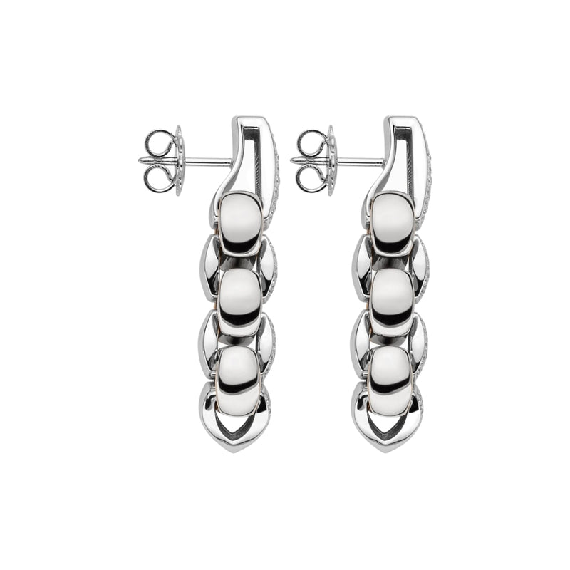 Fope Jewelry - Eka 18K White Gold Diamond Pendant Earrings | Manfredi Jewels