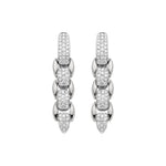 Fope Jewelry - Eka 18K White Gold Diamond Pendant Earrings | Manfredi Jewels