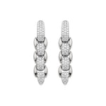 Fope Jewelry - Eka 18K White Gold Diamond Pendant Earrings | Manfredi Jewels