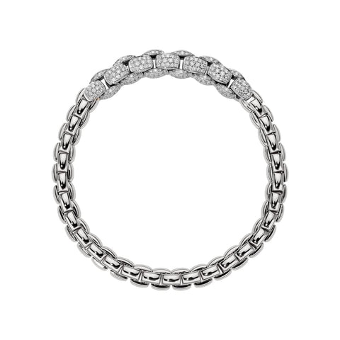 Eka Flexit 18K White Gold Diamond Bracelet