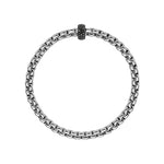 Fope Jewelry - Flex’It Black Diamonds 18Kt White Gold Bracelet | Manfredi Jewels