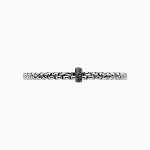 Fope Jewelry - Flex’It Black Diamonds 18Kt White Gold Bracelet | Manfredi Jewels