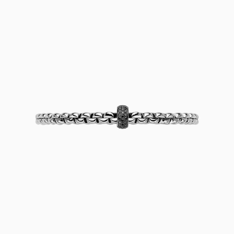 Fope Jewelry - Flex’It Black Diamonds 18Kt White Gold Bracelet | Manfredi Jewels