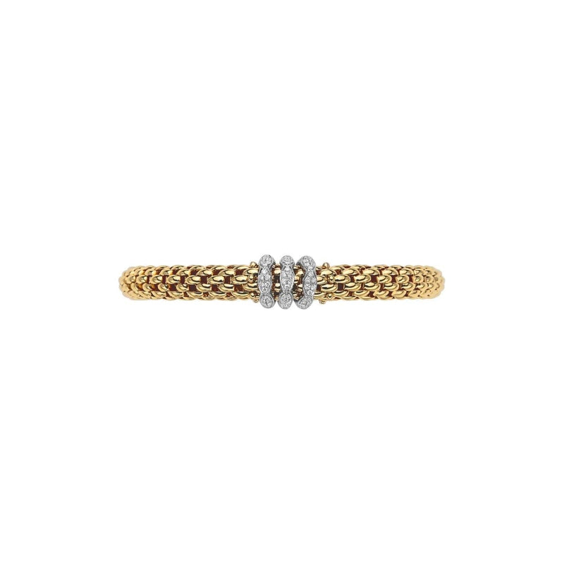 Fope Jewelry - Love Nest 18K Yellow Gold Diamond Bracelet | Manfredi Jewels