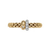 Fope Jewelry - Solo 18K Yellow & White Gold Pavè Diamond Ring | Manfredi Jewels