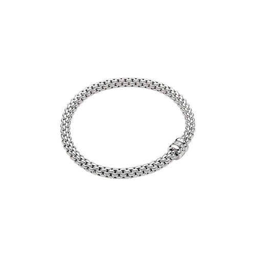 Fope Jewelry - Solo 18Kt White Gold Bracelet | Manfredi Jewels
