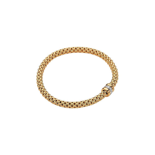 Fope Jewelry - Solo 18Kt Yellow & White Gold Bracelet | Manfredi Jewels