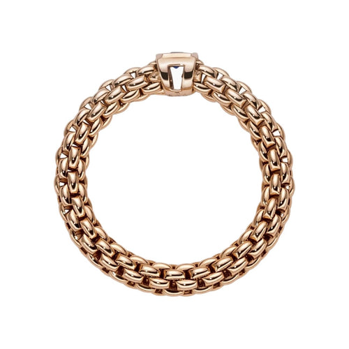 Fope Jewelry - Souls 18K Rose Gold Flex It Ring Set With Blue Sapphire (Pre - Order) | Manfredi Jewels