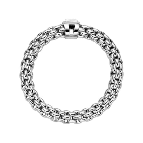 Fope Jewelry - Souls 18K White Gold Flex It Ring Set With Black Diamond (Pre - Order) | Manfredi Jewels