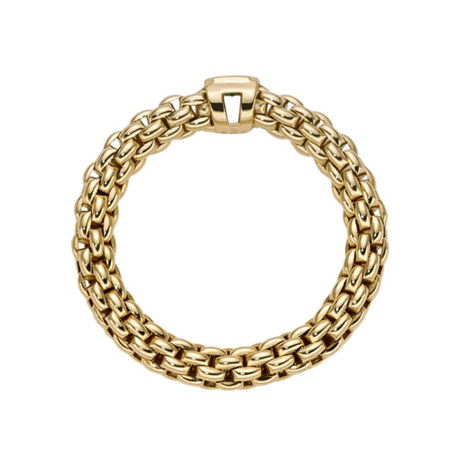 Fope Jewelry - Souls 18K Yellow Gold Flex It Ring Set With Emerald (Pre - Order) | Manfredi Jewels