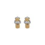 Fope Jewelry - Vendome 18K Yellow & White Gold Diamond Earrings | Manfredi Jewels
