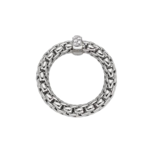 Fope Jewelry - Vendôme Flex It 18K White Gold Diamond Ring | Manfredi Jewels