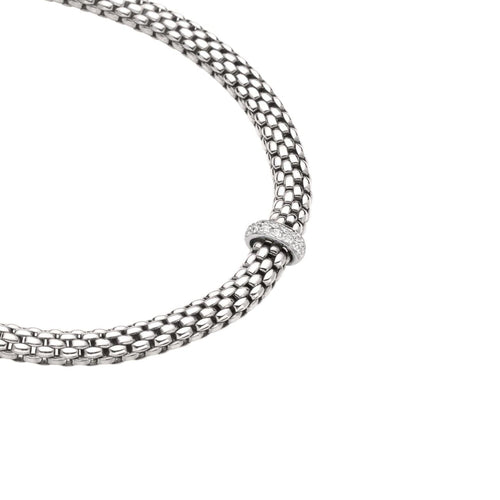 Fope Jewelry - Vendome Rondel 18Kt White Gold Necklace | Manfredi Jewels