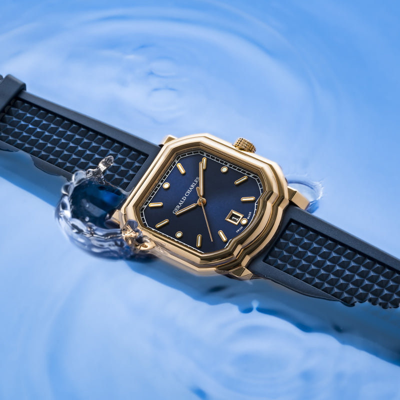 Gerald Charles New Watches - MAESTRO 2.0 ULTRA-THIN ROSE GOLD ROYAL BLUE | Manfredi Jewels