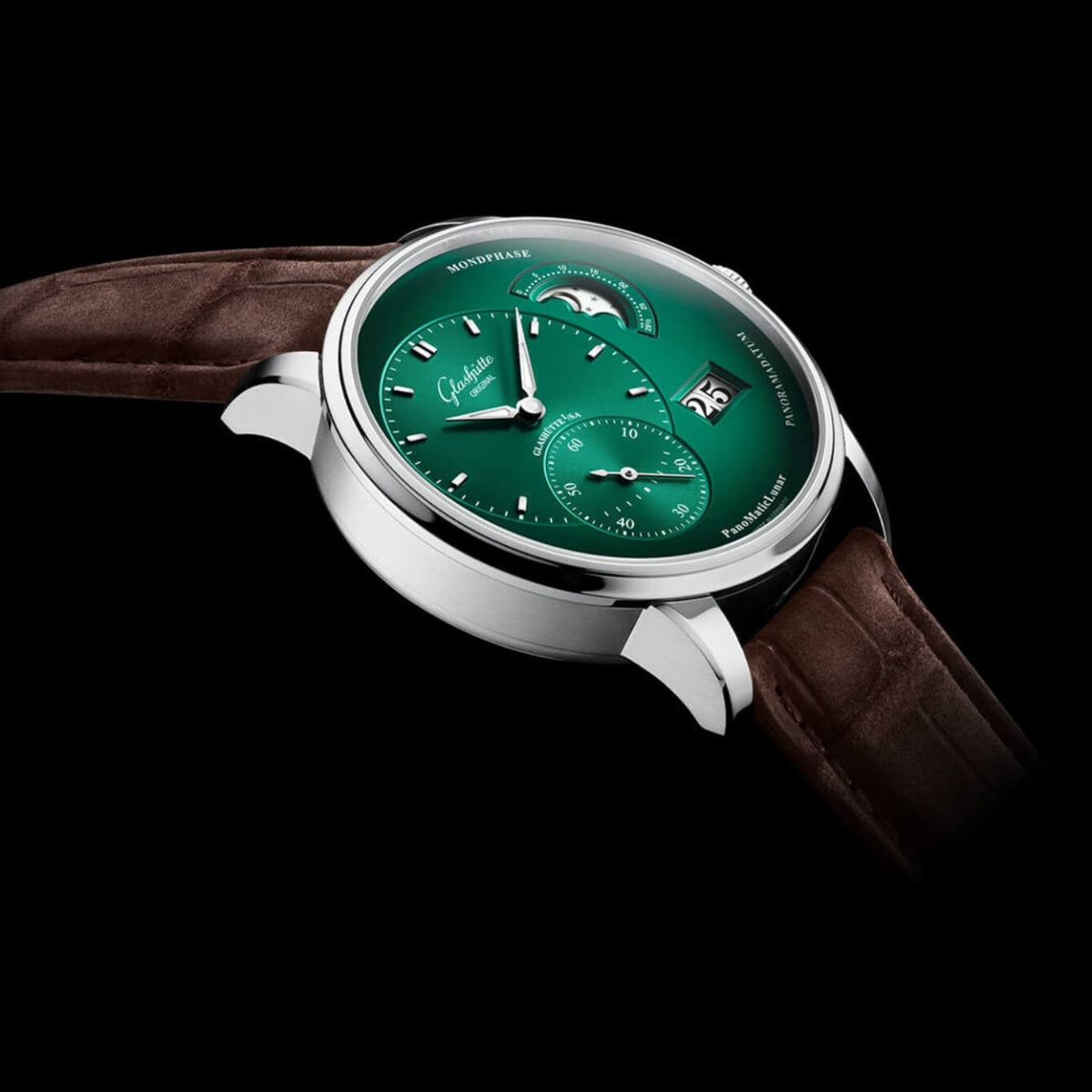 Glashütte Original Watches - PANOMATICLUNAR GREEN | Manfredi Jewels