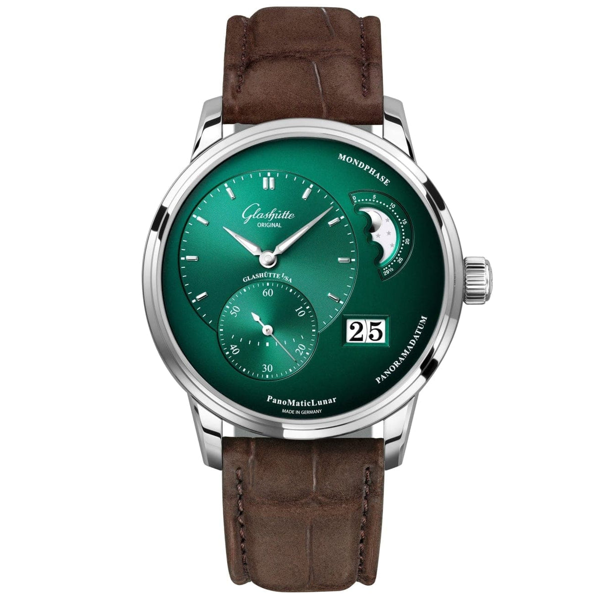 Glashütte Original Watches - PANOMATICLUNAR GREEN | Manfredi Jewels