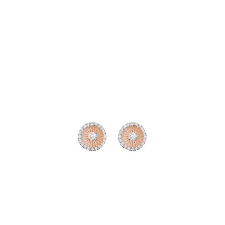 Cammilli Firenze Jewelry - Mystar 18K Pink Champagne Gold Diamond Earrings | Manfredi Jewels