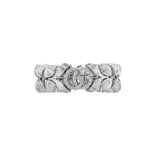 Gucci Jewelry - Flora 18K White Gold Diamond Ring | Manfredi Jewels