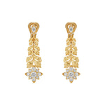 Gucci Jewelry - Flora 18K Yellow Gold Diamond Earrings | Manfredi Jewels