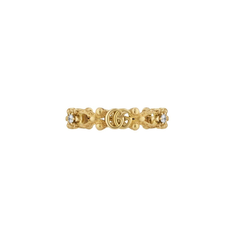 Gucci Jewelry - Flora 18K Yellow Gold Diamond Ring | Manfredi Jewels