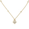 Gucci Jewelry - Flora 18K Yellow Gold Double G & Flower Diamond Necklace | Manfredi Jewels