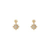 Gucci Jewelry - Flora 18K Yellow Gold Flower Double G Diamond Stud Earrings | Manfredi Jewels