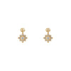 Gucci Jewelry - Flora 18K Yellow Gold Flower Double G Diamond Stud Earrings | Manfredi Jewels