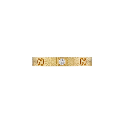 Gucci Jewelry - Icon Heart 18K Yellow Gold Diamond Ring | Manfredi Jewels