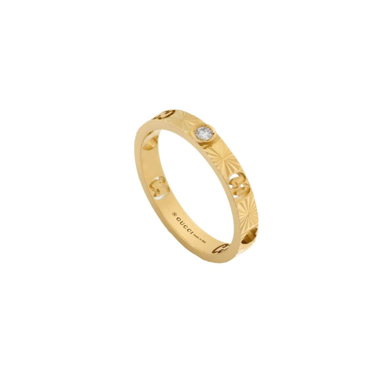 Gucci Jewelry - Icon Heart 18K Yellow Gold Diamond Ring | Manfredi Jewels