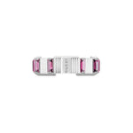 Gucci Jewelry - Link To Love 18K White Gold Rubellite Ring | Manfredi Jewels
