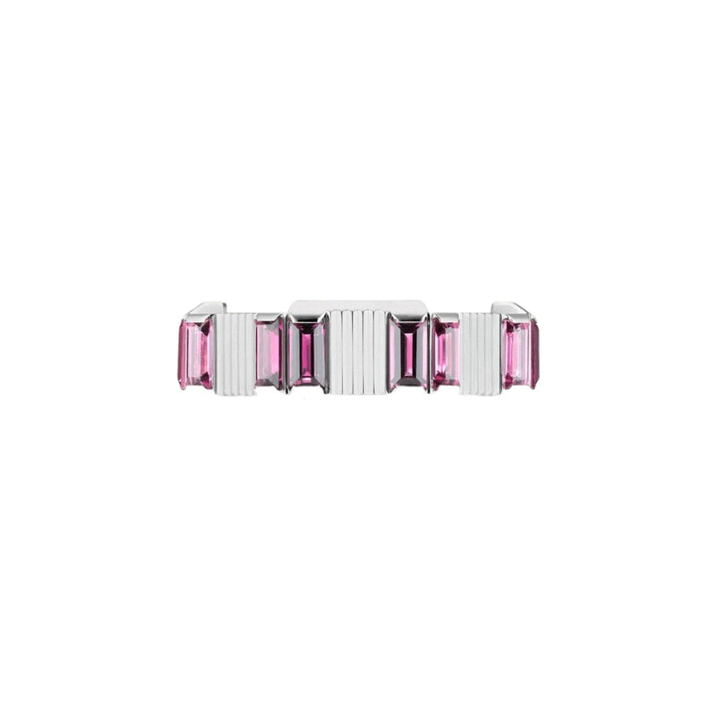 Gucci Jewelry - Link To Love 18K White Gold Rubellite Ring | Manfredi Jewels