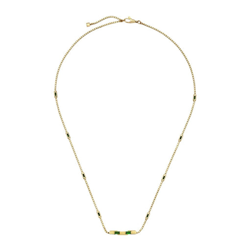 Gucci Jewelry - Link To Love 18K Yellow Gold Baguette Tourmaline Necklace | Manfredi Jewels
