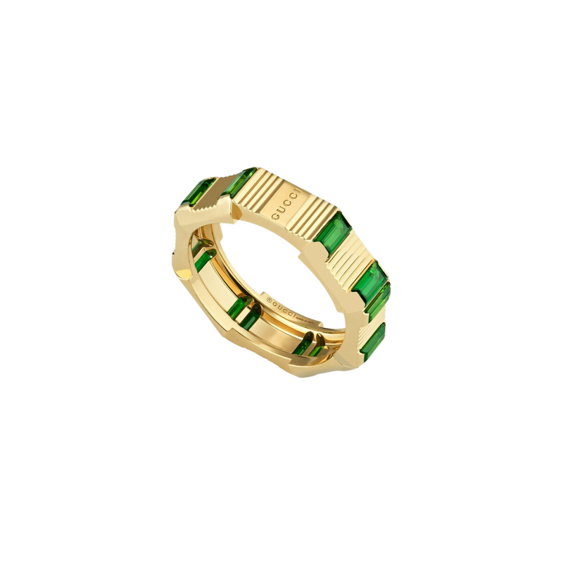 Gucci Jewelry - Link To Love 18K Yellow Gold Tourmaline Ring | Manfredi Jewels